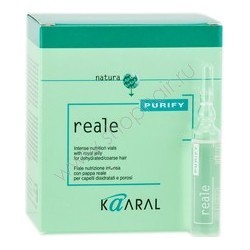 Kaaral Purify Reale Intense Nutrition Vials - Интенсивный восстанавливающий несмываемый Реале лосьон для поврежденных дегидратированных волос 120 мл  1530 hруб